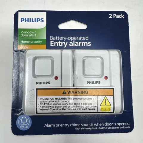 Philips Home Security: A Two-Pack of Battery-operated Window and Door Alarms