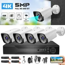 Camaras De Seguridad Wifi Exterior 1080P Para Casa Oficina Con Vision Nocturna