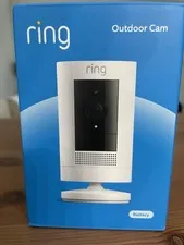 Ring Outdoor Cam Battery-Powered Outdoor Security Camera WiFi Wireless