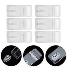 20 Sets Transparent Acrylic Lock Hasp Clear Hinge Hasps for Suitcases Repair
