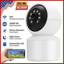 Indoor Security Camera Motion Detection Night Vision Pet/Baby Surveillance Cam