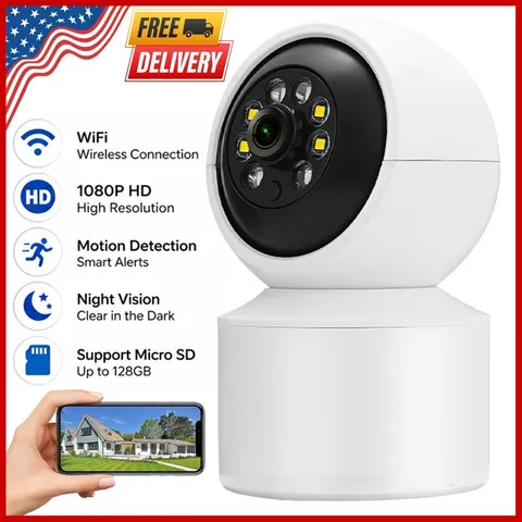 Indoor Security Camera Motion Detection Night Vision Pet/Baby Surveillance Cam