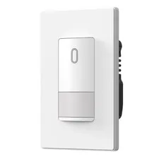 ELEGRP Matte White Single Pole Occupancy Motion Sensor Light Switch, Need Neu...