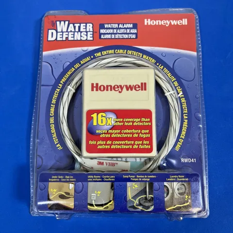 NEW SEALED Honeywell Water Defense Leak Detector Alarm RWD41 Water Sensor Cable
