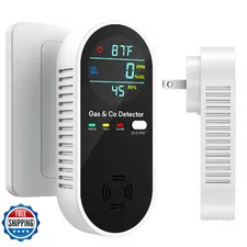 Nicgol 4-In-1 Upgraded Natural Gas Leak And Monoxide Detectors Dual Sensor Gas