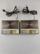 2 Vintage Realistic Plug n Talk Radio Shack Intercom Audio Design Prop