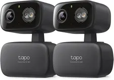 Tapo 2K Pan/Tilt Security Camera Indoor/Outdoor 360° Motion Tracking 2-Pack C217