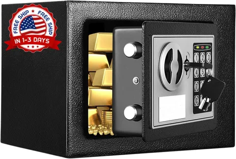 Caja Fuerte De Seguridad Cajas Fuertes Digitales Contra Fuego Dinero Con Llave