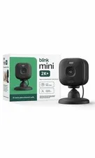 Blink Mini 2K (newest model) Plug in Home & Pet Indoor Security Camera (Black)