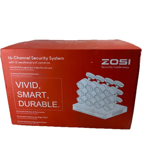 ZOSI 16CH 1080P Home Security Camera System 12 Cameras with 2TB HDD Night Vision
