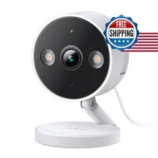 Tapo 2K+ Indoor/Outdoor Wired Security Camera, Baby Monitoring, C120