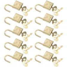 10 Pcs Mini Zinc Alloy Padlocks Small Locks Notebook Suitcase