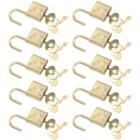 10 Pcs Mini Zinc Alloy Padlocks Small Locks Notebook Suitcase