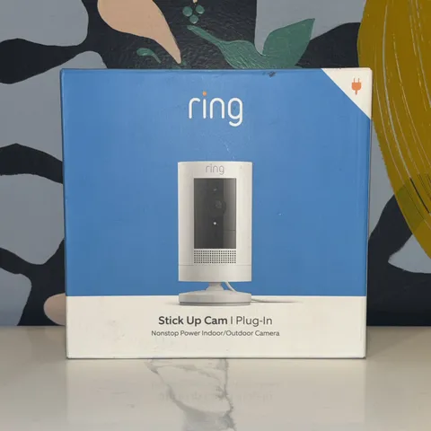 Ring Indoor/Outdoor Stick Up Plug-In HD Security Camera Latest Two-Way Talk 