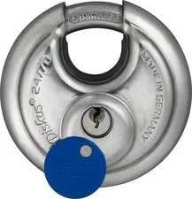 24IB/70 Diskus Storage Padlock with 2 Keys for Outdoor, Keyed Different, 1
