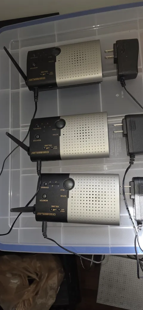 Chamberlain NLS1 Wireless Audio Intercoms Monitor, 4-Channel, Power Adapters