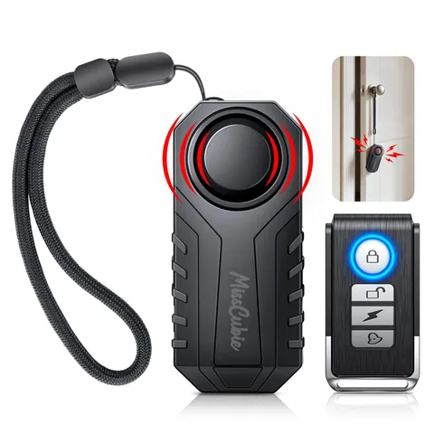 Door Handle Alarm, Door Alarms for Home Security & Anti-Theft with 113dB Vibr...