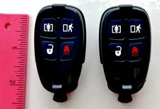 DSC WS4939 4-Button Wireless Key Fob lot of 2 Security Alarm Remote Transmitter