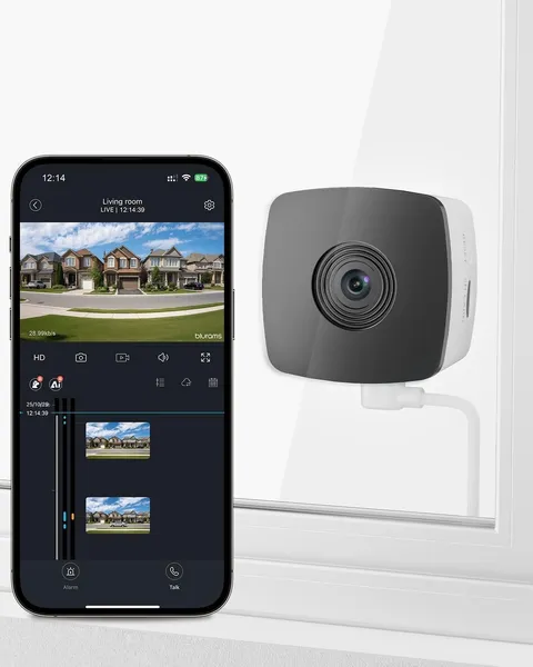 2.4G/5G Cameras for Home Security, 2K Pet Camera Indoor with Phone App, Window S