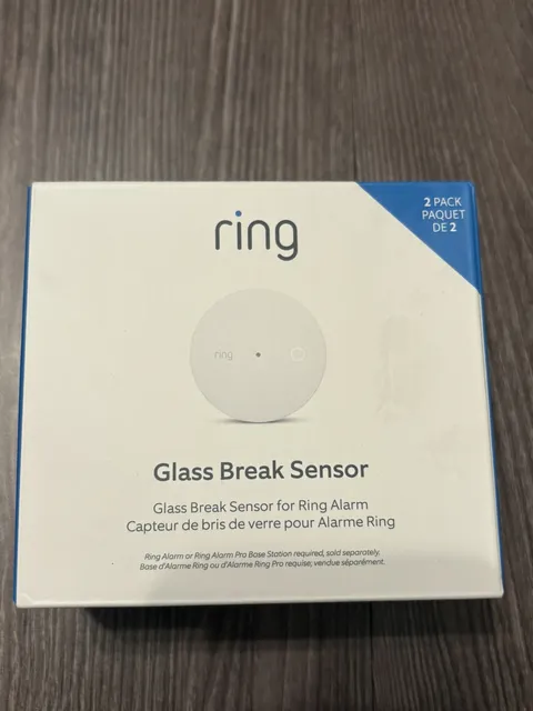 Ring Glass Break Sensor 2-Pack For Ring Alarm - New in Box