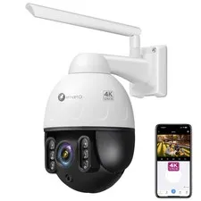High-end 4K Wireless WiFi 6 PTZ Security Camera for Home & Business, 24/7 AI ...