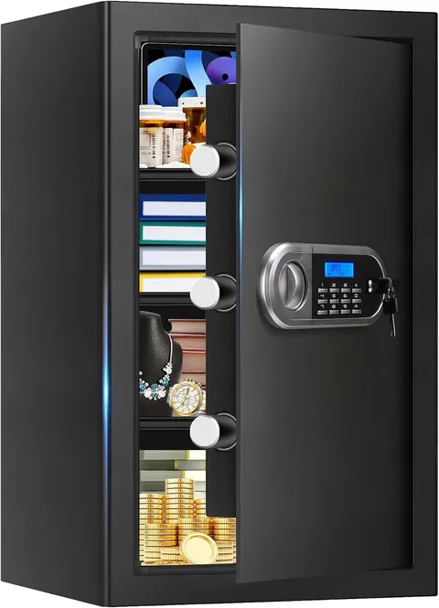 5.2 Cuft Large Safes for Home Use Fire and Water Proof, Anti-Theft Digital Secur