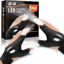 Fathers Day Dad Gifts from Daughter Son Wife, LED Flashlight Gloves Gifts for Me