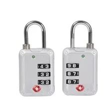 Syneco Luggage Combination Padlock Set - 2 Pack