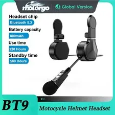 Motorcycle Bluetooth Headset with Clip Holder Wireless Stereo Moto Helmet