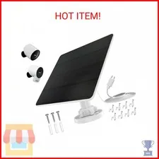 Solar Panel for Simplisafe Outdoor Camera Series 2 Wireless and Wired, IP65 Wate