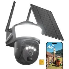 No WiFi Security Camera Outdoor with Powerful Spotlight, Color Night Vision