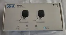 Blink Mini Indoor 1080p HD Smart Security Camera (2-Pack) - White (1st Gen)