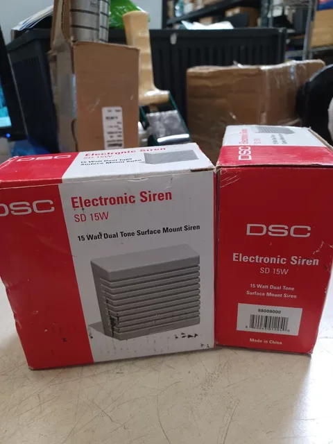 Lot Of 2 DSC Electronic Siren S 15W 15Wattt Dual Tone 88008000 
