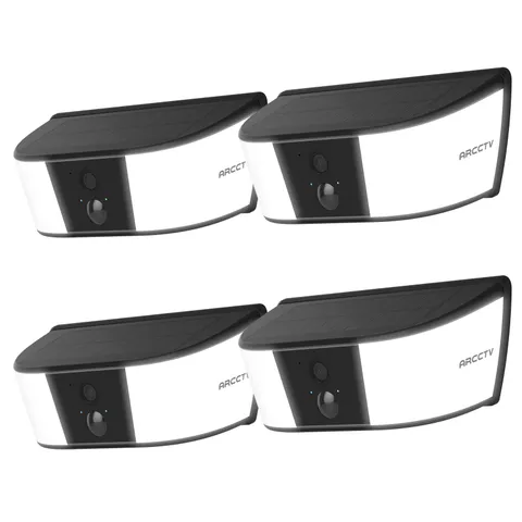 Wireless Wall Light Security Cameras Outdoor Home Color Night Vision 2 Way Audio