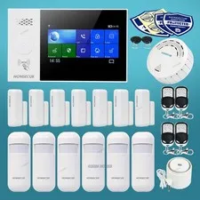 HOMSECUR Wireless WIFI 4G LCD Home Security Alarm System+6*PIR+Door Sensor