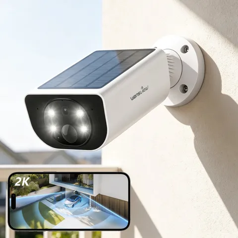 Wansview 2K Solar Security Camera Outdoor Wireless WiFi Home Color Night Vision