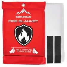 Fire Blanket 1 Pack 40”x40”  Fire Blankets Emergency for Home and Kitchen  Em...