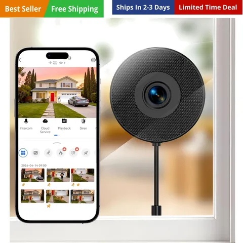 2K 3MP Window Camera, 5GHz & 2.4GHz WiFi Dome Cameras for Home Security for I...