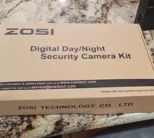 ZOSI Wired CCTV Night Vision Security Camera Kit, 4 Cameras, Outdoor & Indoor