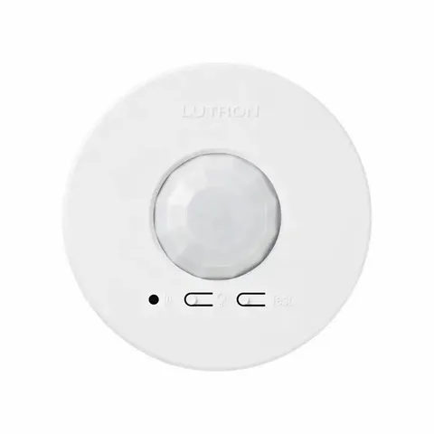 Lutron Wireless Indoor Motion Detector Sensor, White, LRF2-OCR2B-P-WH