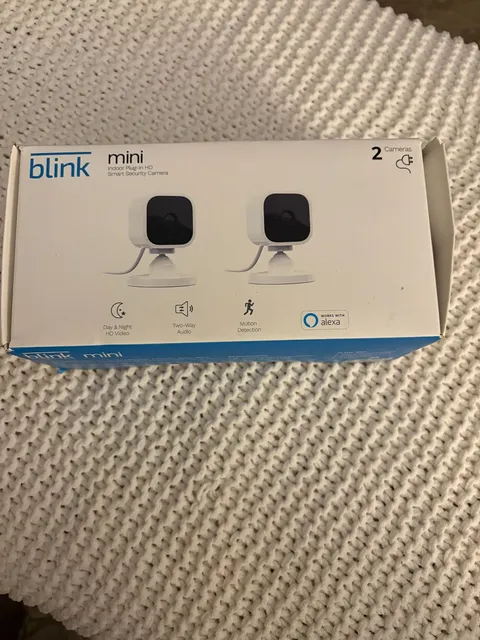 Blink Mini Indoor Plug-In HD Smart Security Camera - Pack of 2