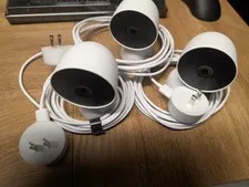 3x Google nest 2nd Gen Wired Camera Indoor (Cameras + AC brick)