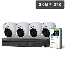 WATCHGUARD Compact 8 Channel 8.0MP HDCVI Surveillance Kit (4 x Motorised