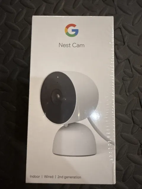 Google Nest Security Indoor Wired Camera 2nd Generation Night Vision w/ Alerts