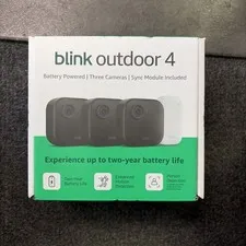 Blink Outdoor 4 Battery Powered 3-Camera Security System  NEW, Factory Sealed
