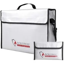 Large Fireproof Document Bag 15 x 12 x 5 inches