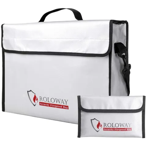 Large Fireproof Document Bag 15 x 12 x 5 inches