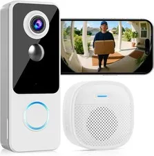 Camera Wireless,2K FHD Head-to-Toe Video, no Subscription,Two-Way Talk, Smart Ho