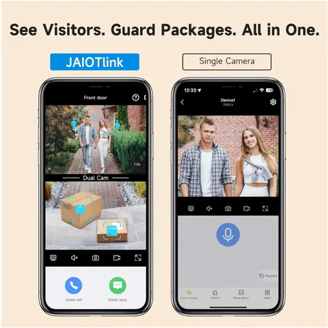 Wireless Video Doorbell Camera with Chime & 64GB SD Card