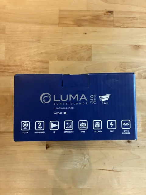 Luma LUM-310-BUL-IP-GR Bullet IP Outdoor Camera With Accessories